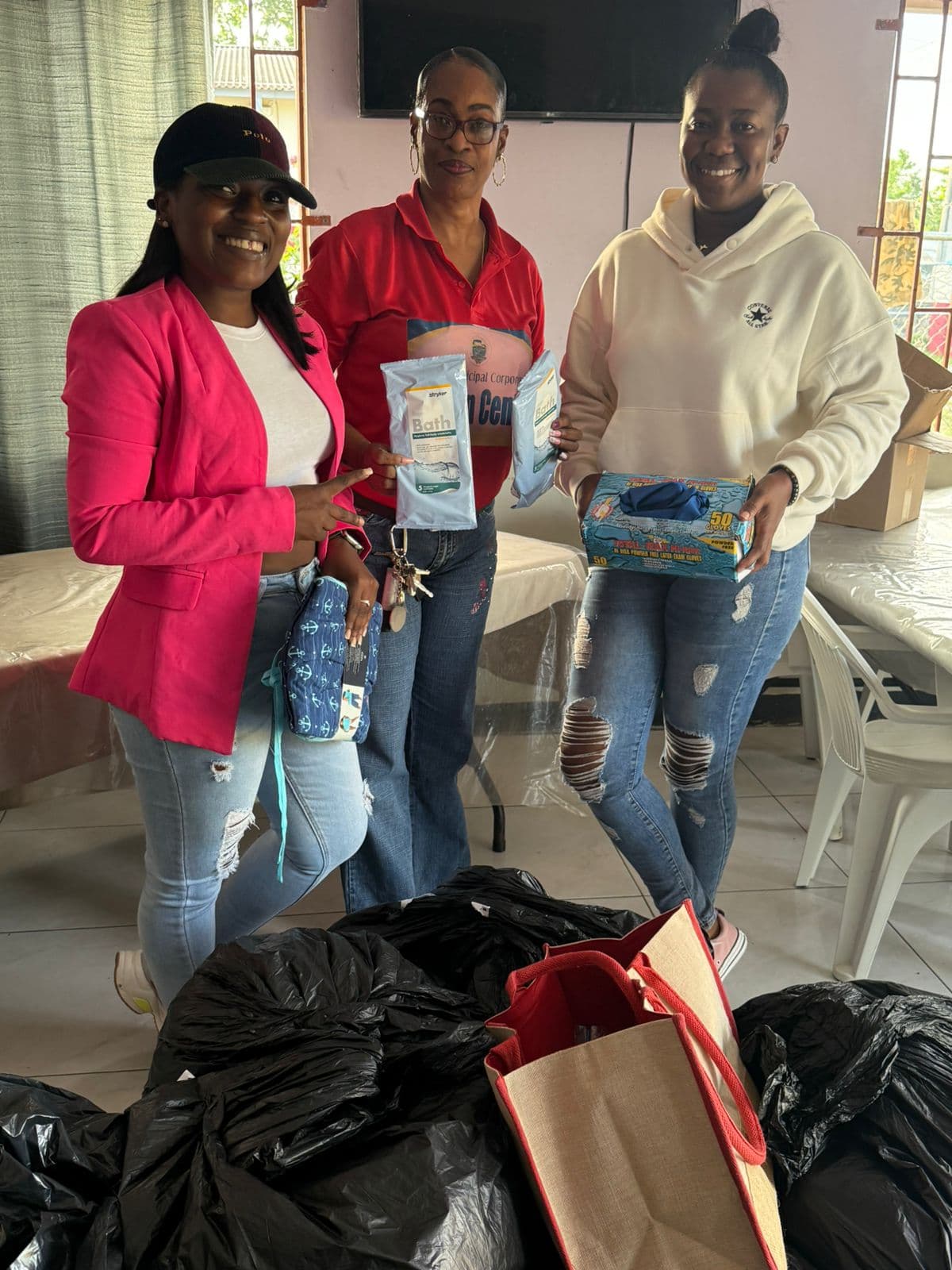 Team delivering care packages